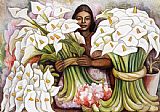 Diego Rivera Vendedora de Alcatraces (Salesman of Gannets) painting